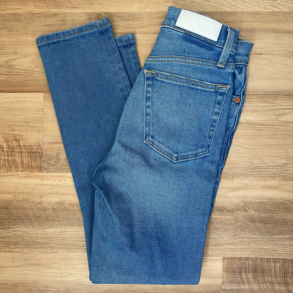 Re/done 90s ultra high rise ankle crop